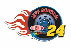 2005 Jeff Gordon Dupont "Tire w/Flames" Hatpin