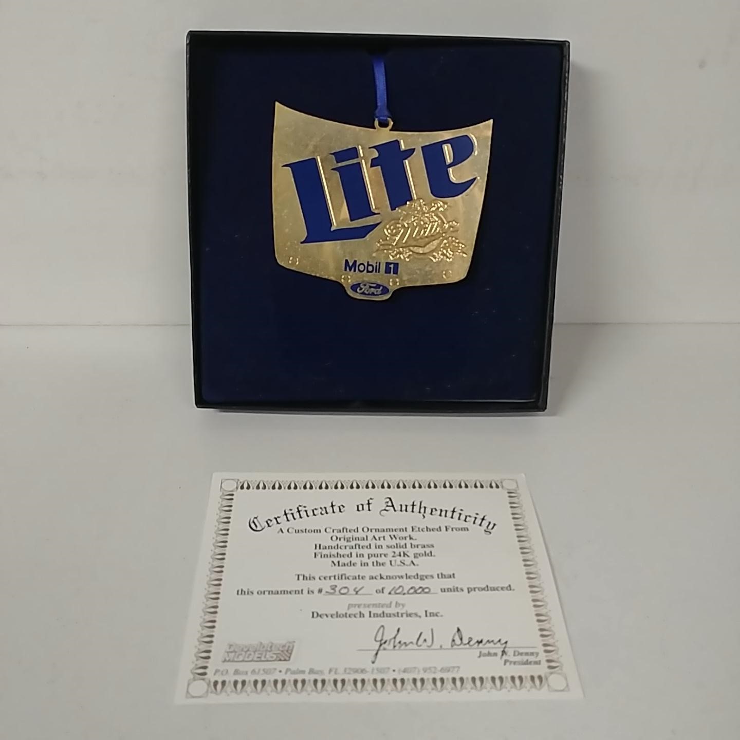 1997 Rusty Wallace Miller Lite Hood Ornament