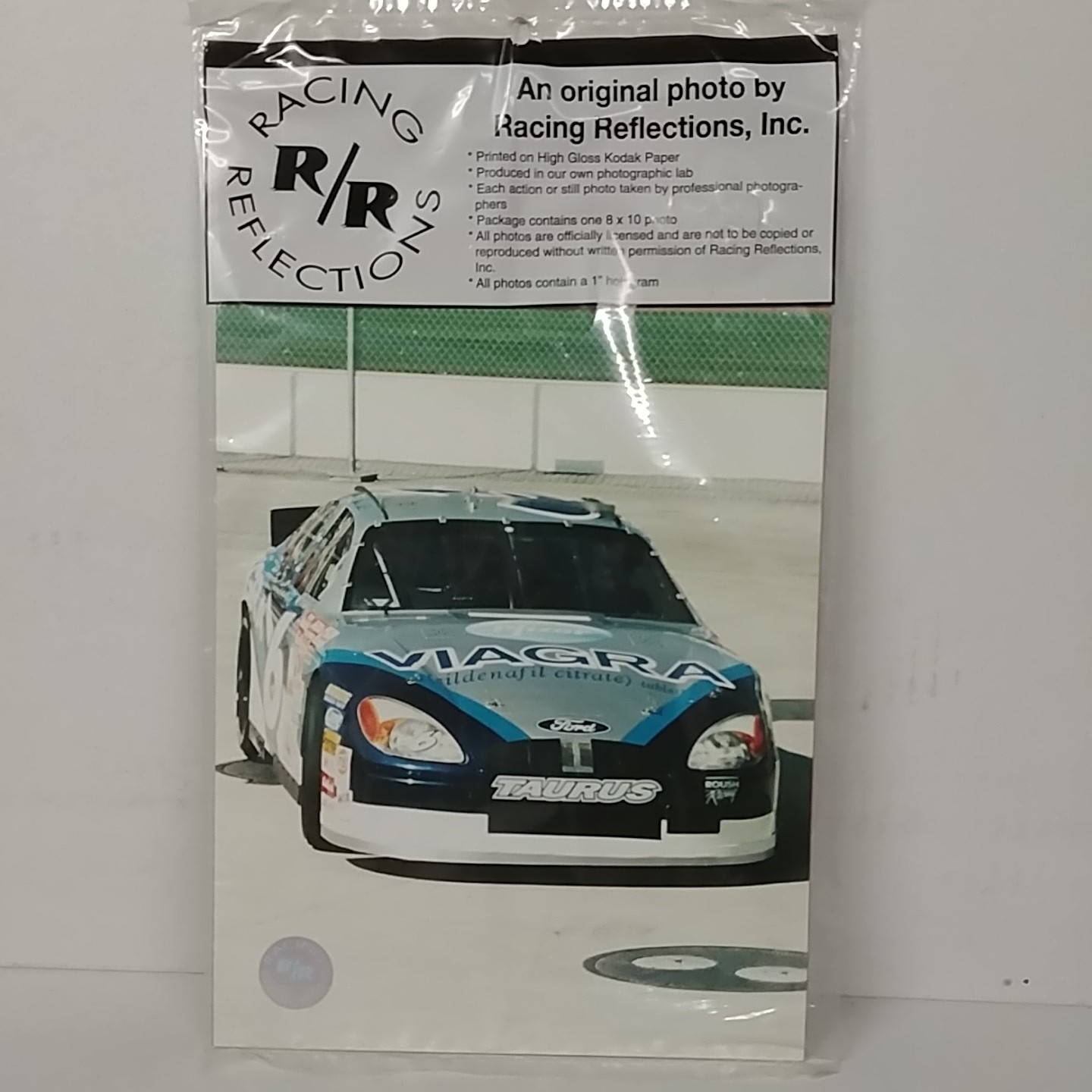 2001 Mark Martin Viagra "Car On Track" Racing Reflections Photo