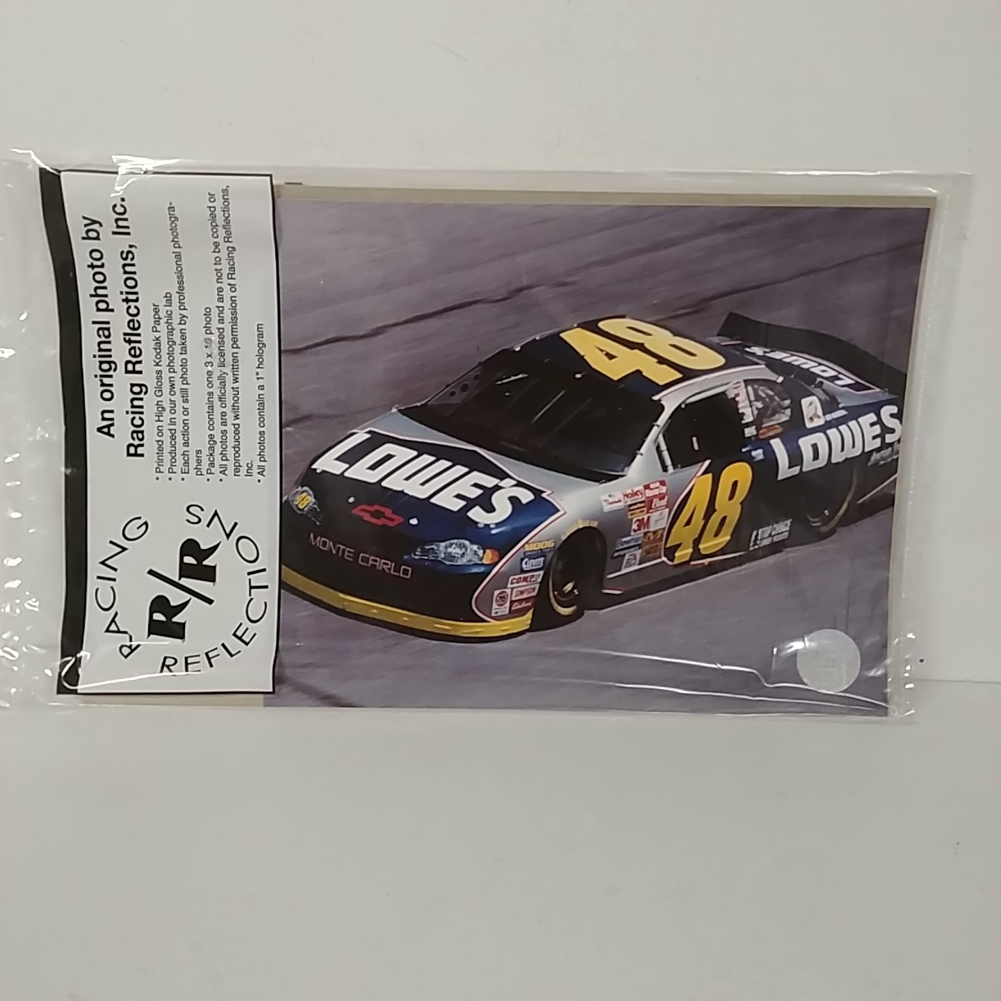 2002 Jimmie Johnson Lowe's "On Track" Racing Reflections Photo