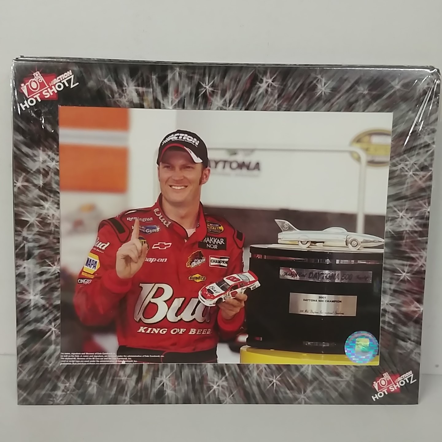 2004 Dale Earnhardt Jr Budweiser "Daytona 500 Winner" Hot Shotz Photo