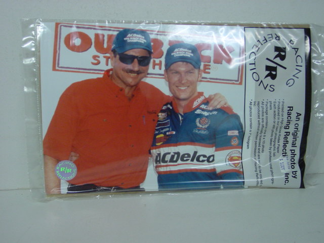 1999 Dale Earnhardt Sr and Dale Earnhardt Jr AC Delco Racing Reflections Photo