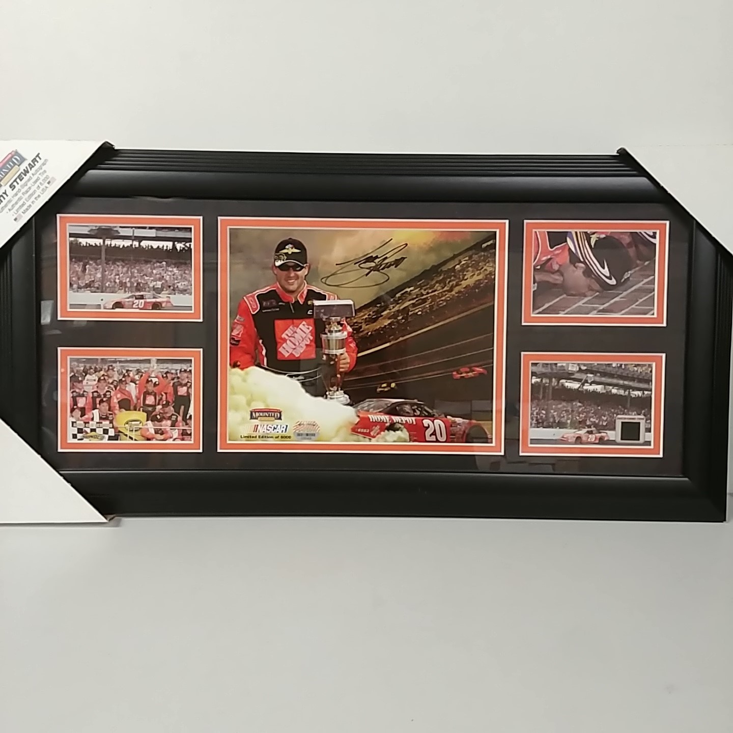 2005 Tony Stewart Home Depot "Brickyard Win" Autographed Plaque