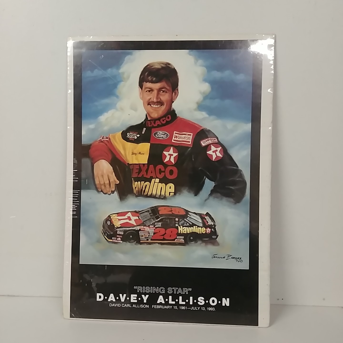 1993 Davey Allison Havoline "Rising Star" print by Jeanne Barnes