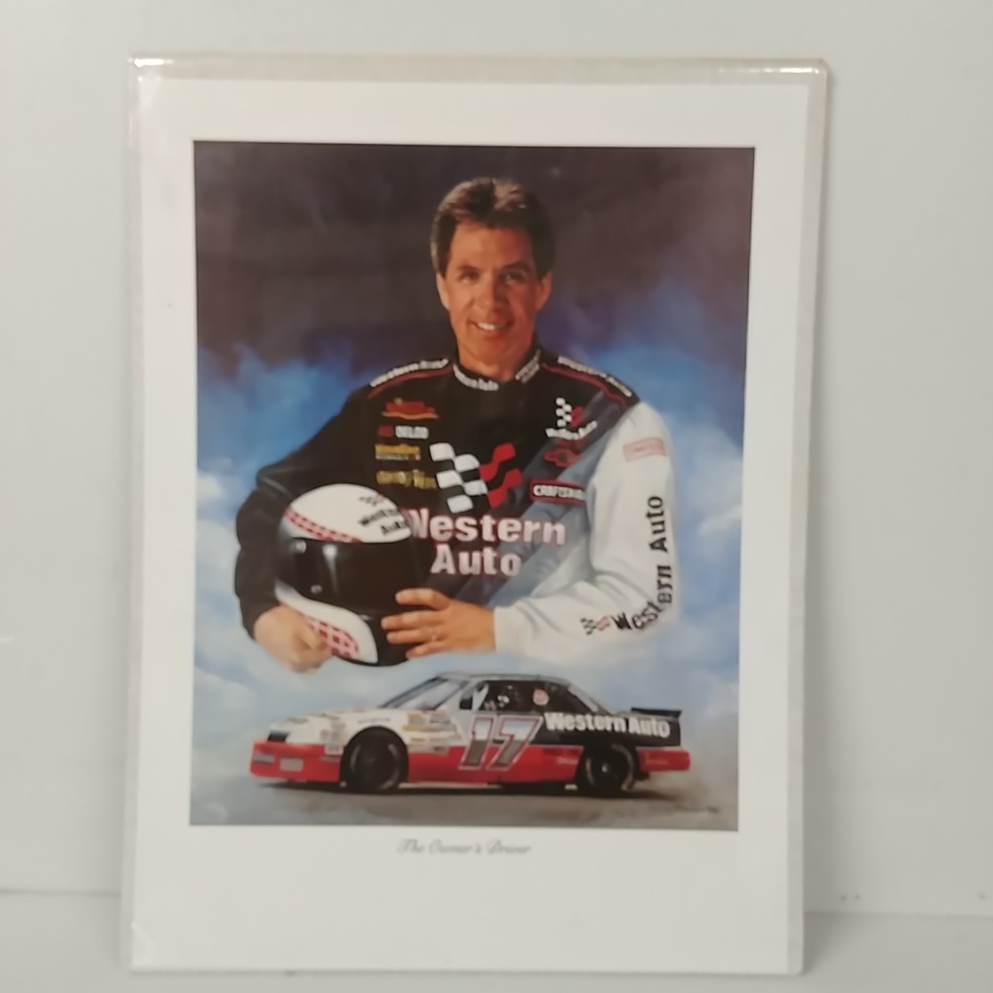 1994 Darrell Waltrip Western Auto "The Driver's Owner" print by Jeanne Barnes