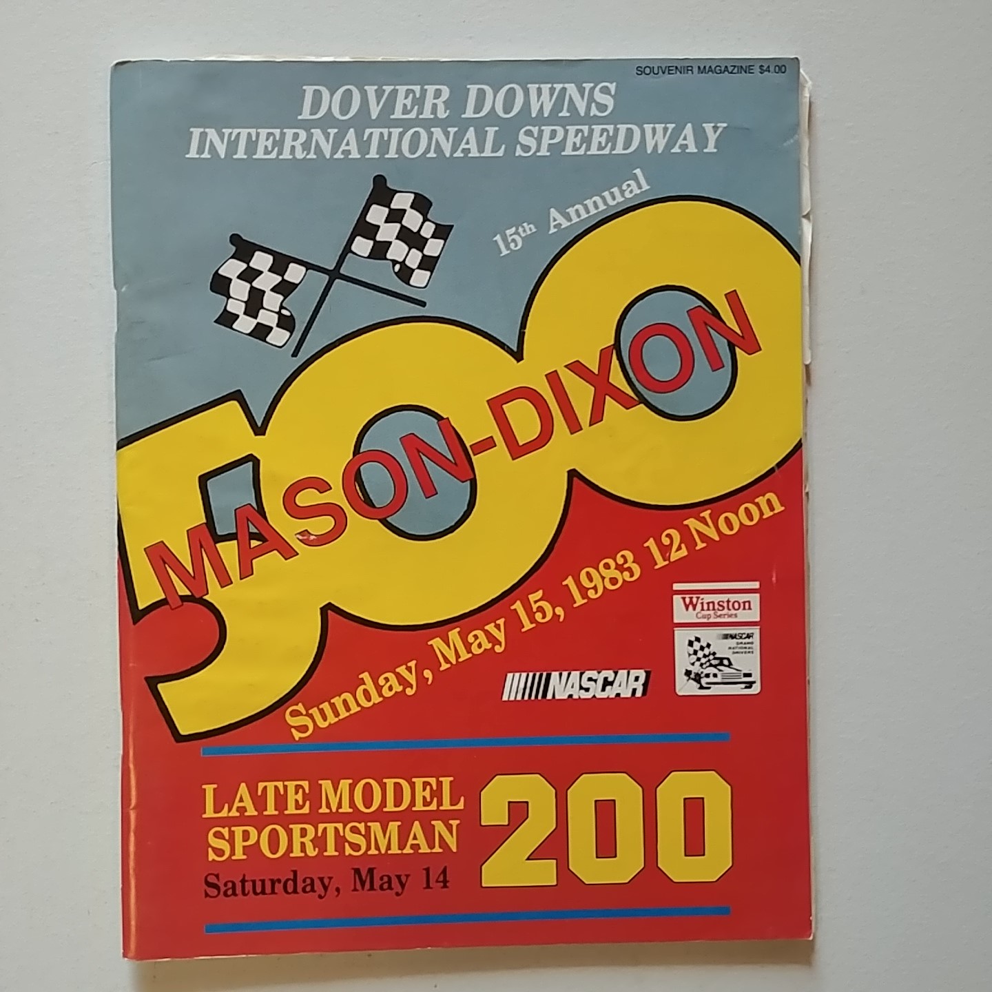 1983 Dover Mason Dixon 500 May Program