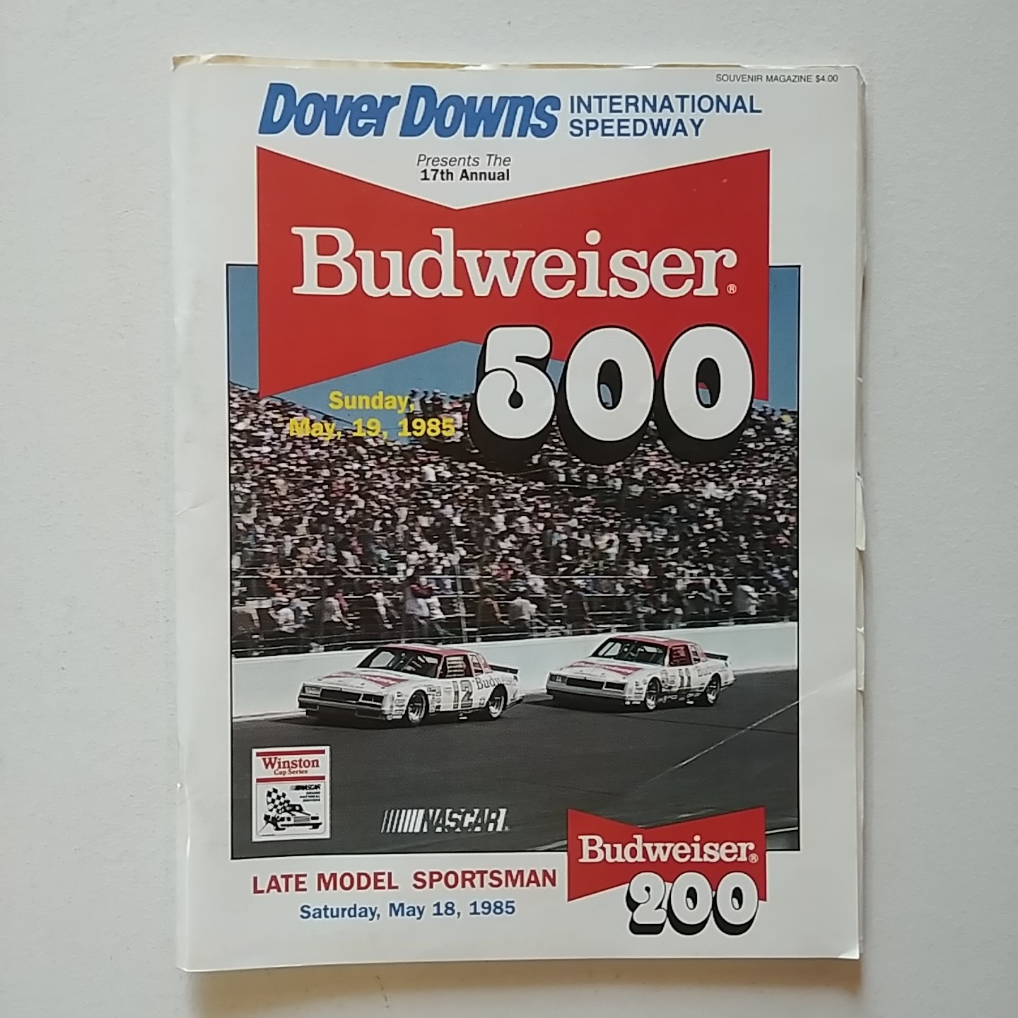 1985 Dover Budweiser 500 May Program