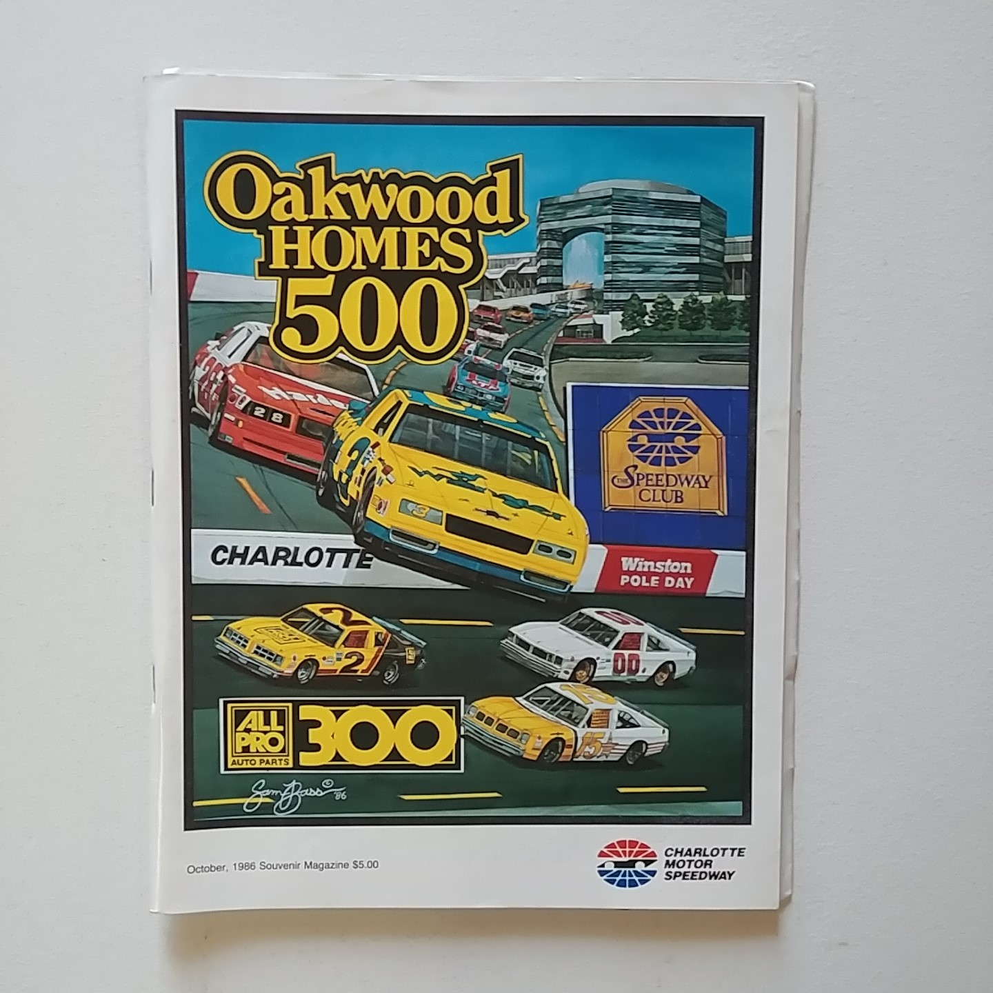 1986 Charlotte Oakwood Homes 500 October Program