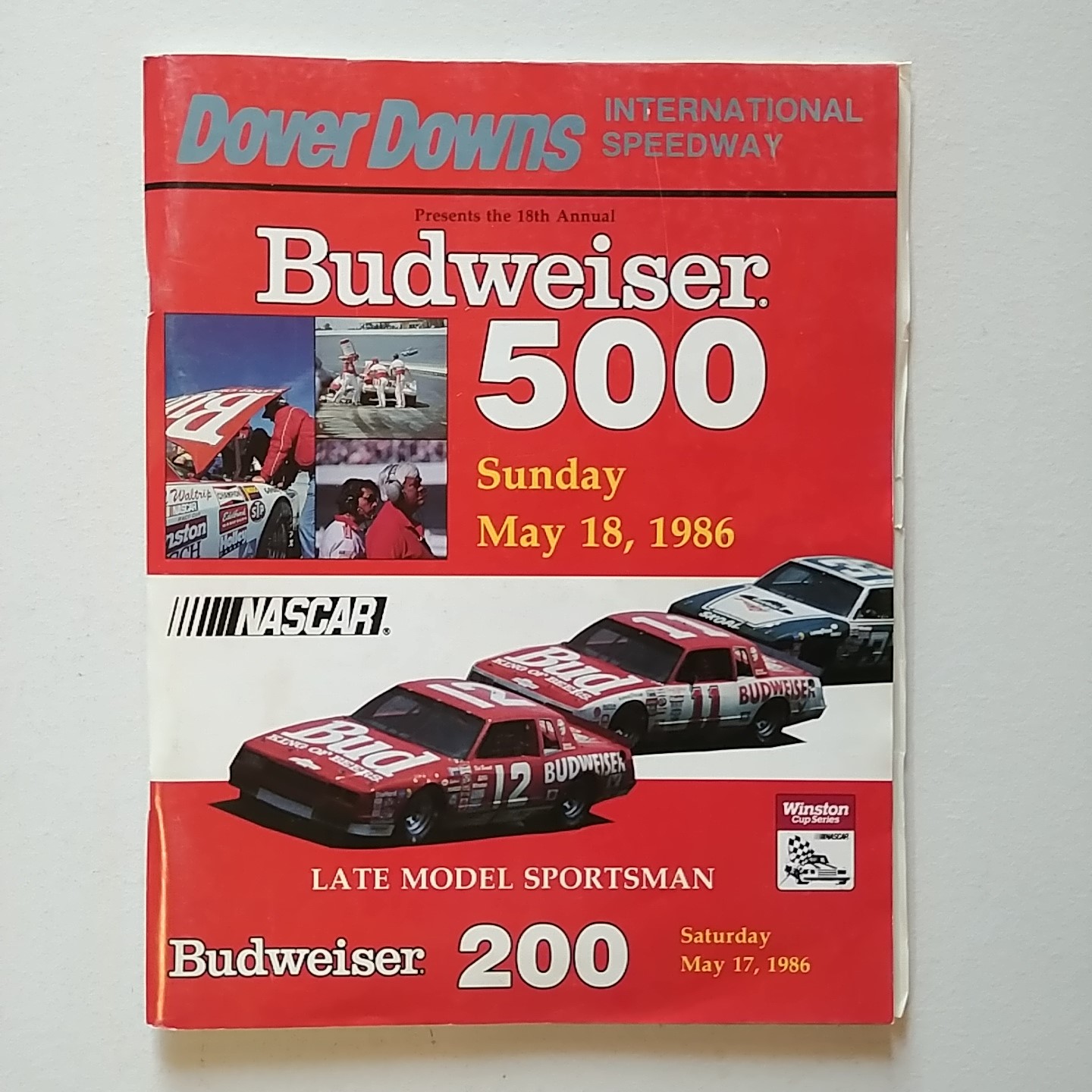 1986 Dover Budweiser 500 May Program