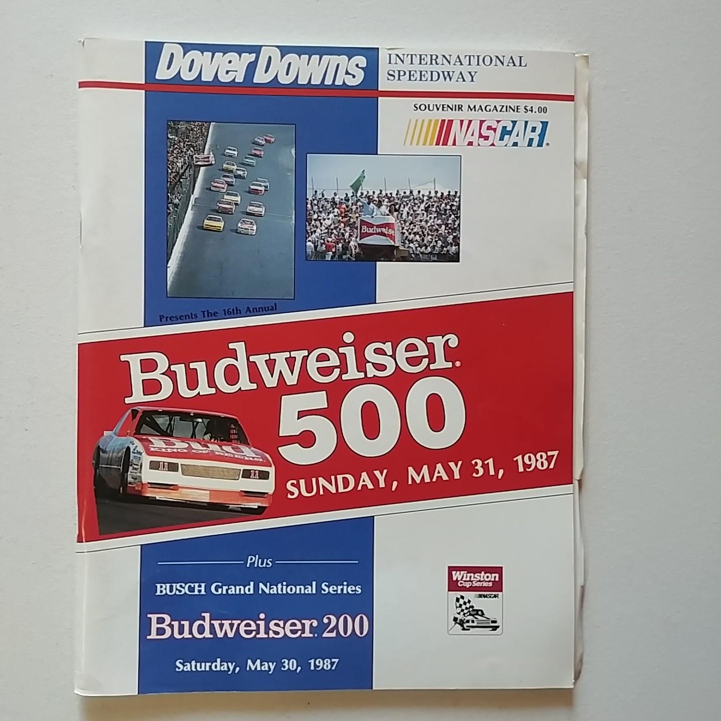 1987 Dover Budweiser 500 May Program