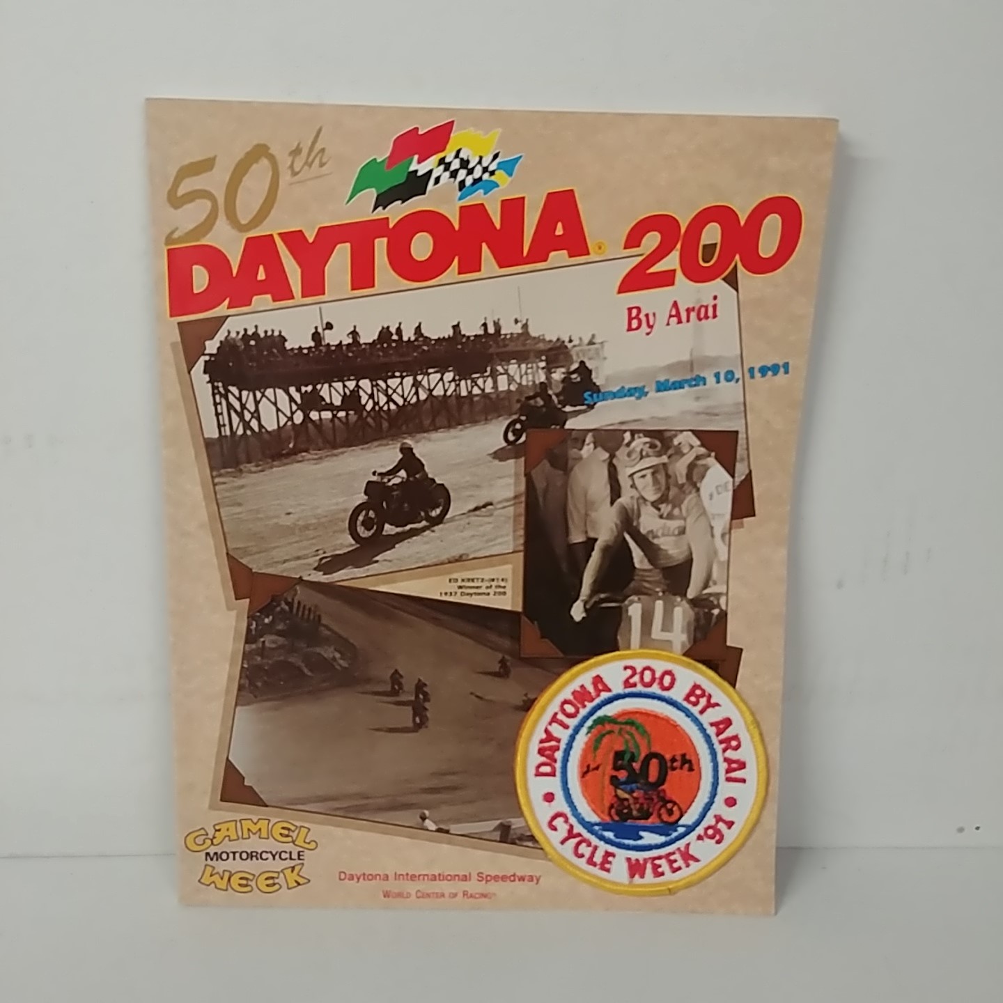 1991 Daytona 200 by ARAI March 10 1991 Program