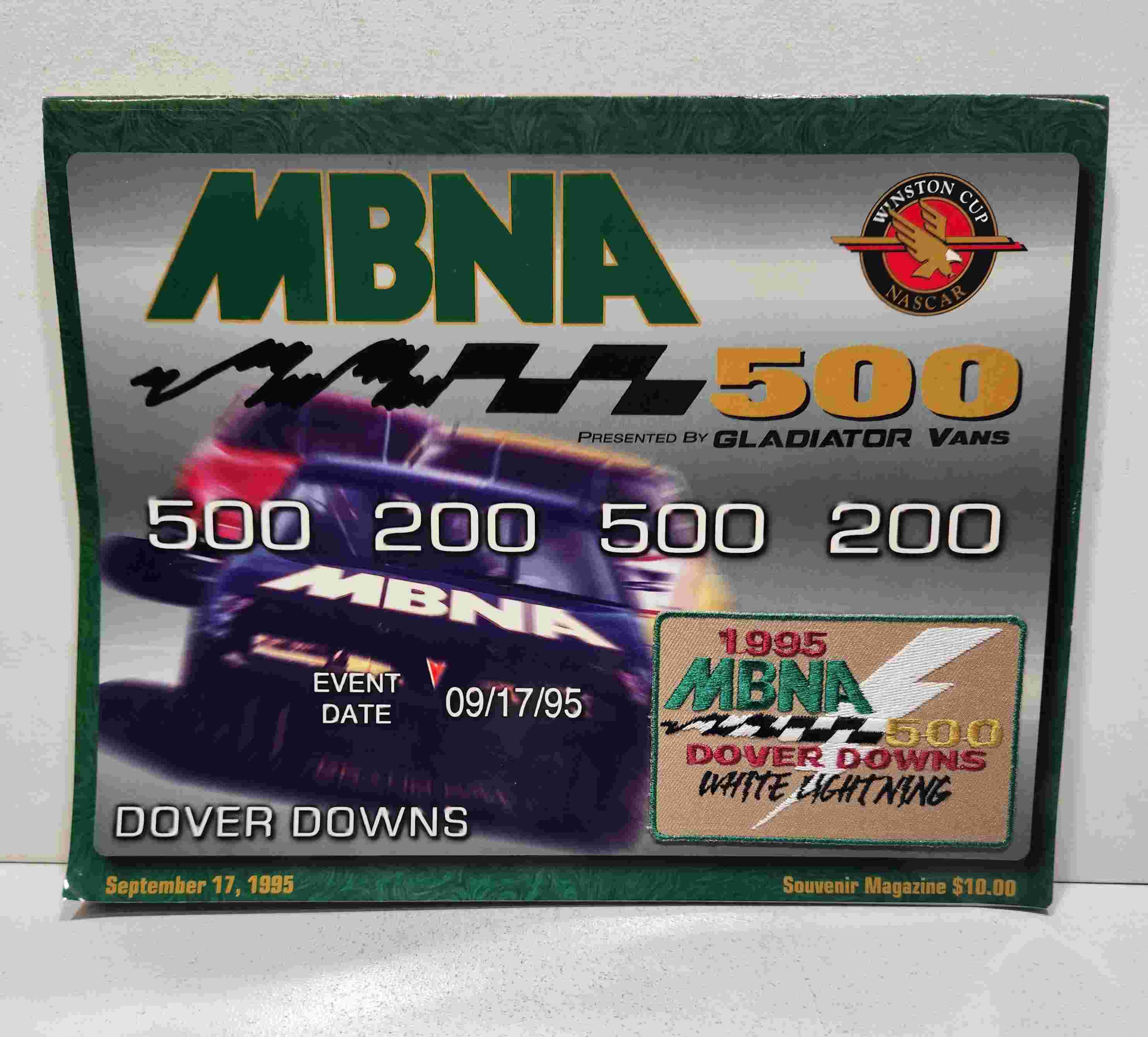 1995 Dover MBNA 500 September Program