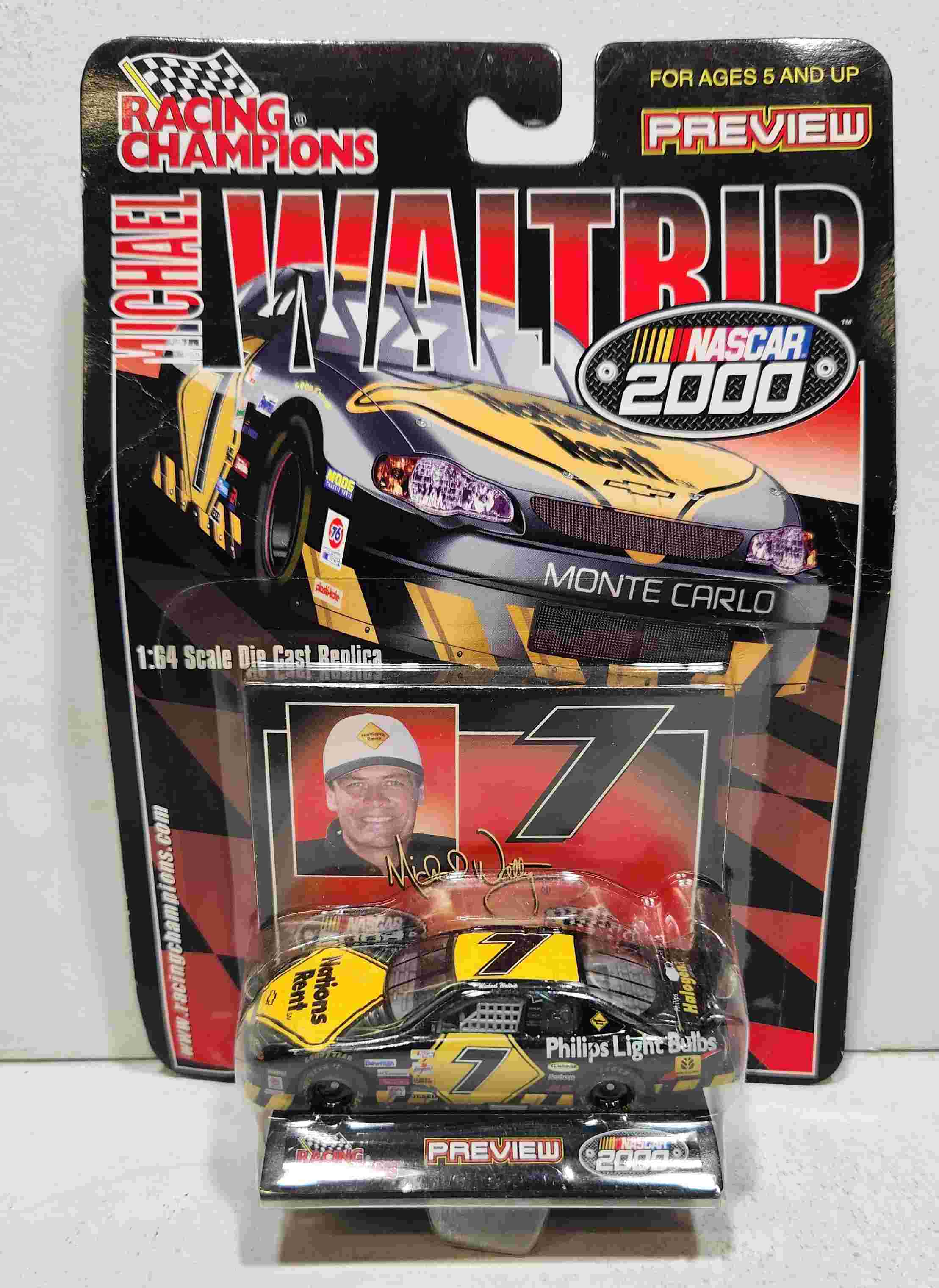 2000 Michael Waltrip 1/64th Nations Rent Monte Carlo