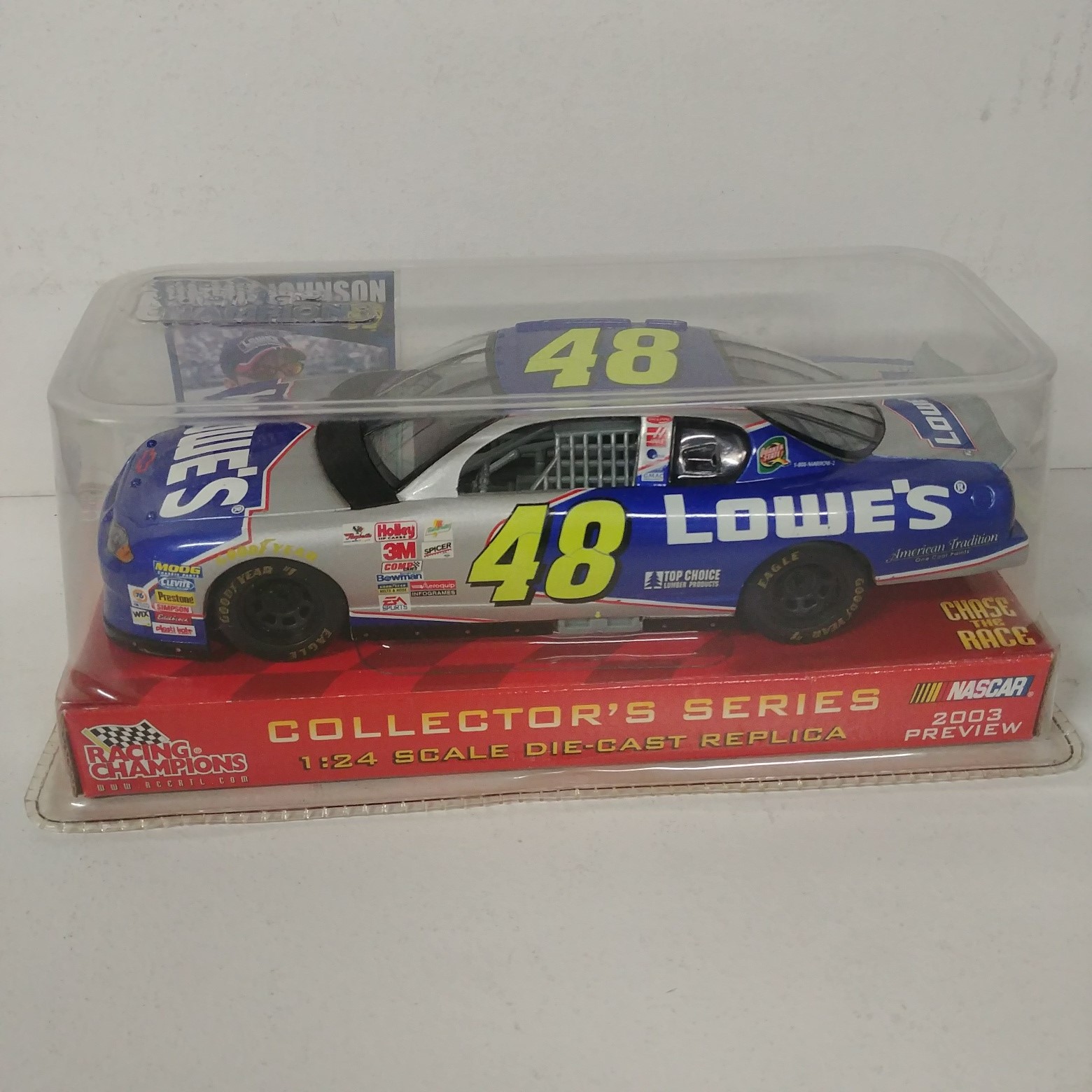 2003 Jimmie Johnson 1/24th Lowe's "Preview" car