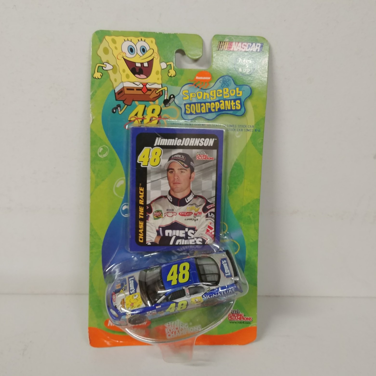 2003 Jimmie Johnson 1/64th Lowe's "Signature Colors Sponge Bob" car