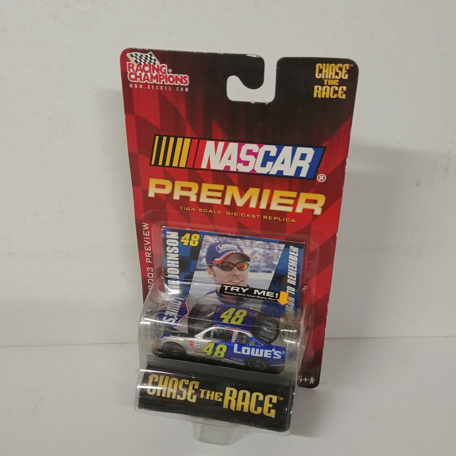 2003 Jimmie Johnson 1/64th Lowe's "Wind Tunnel" Preview car