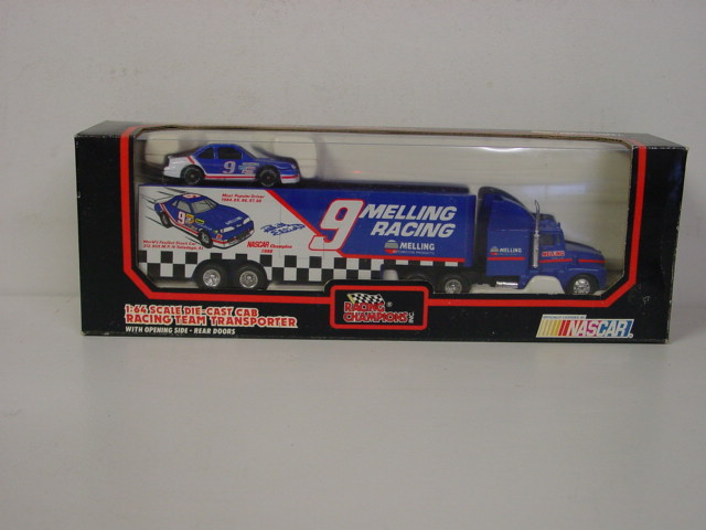 1991 Bill Elliott 1/64th Melling Racing Transporter w/car