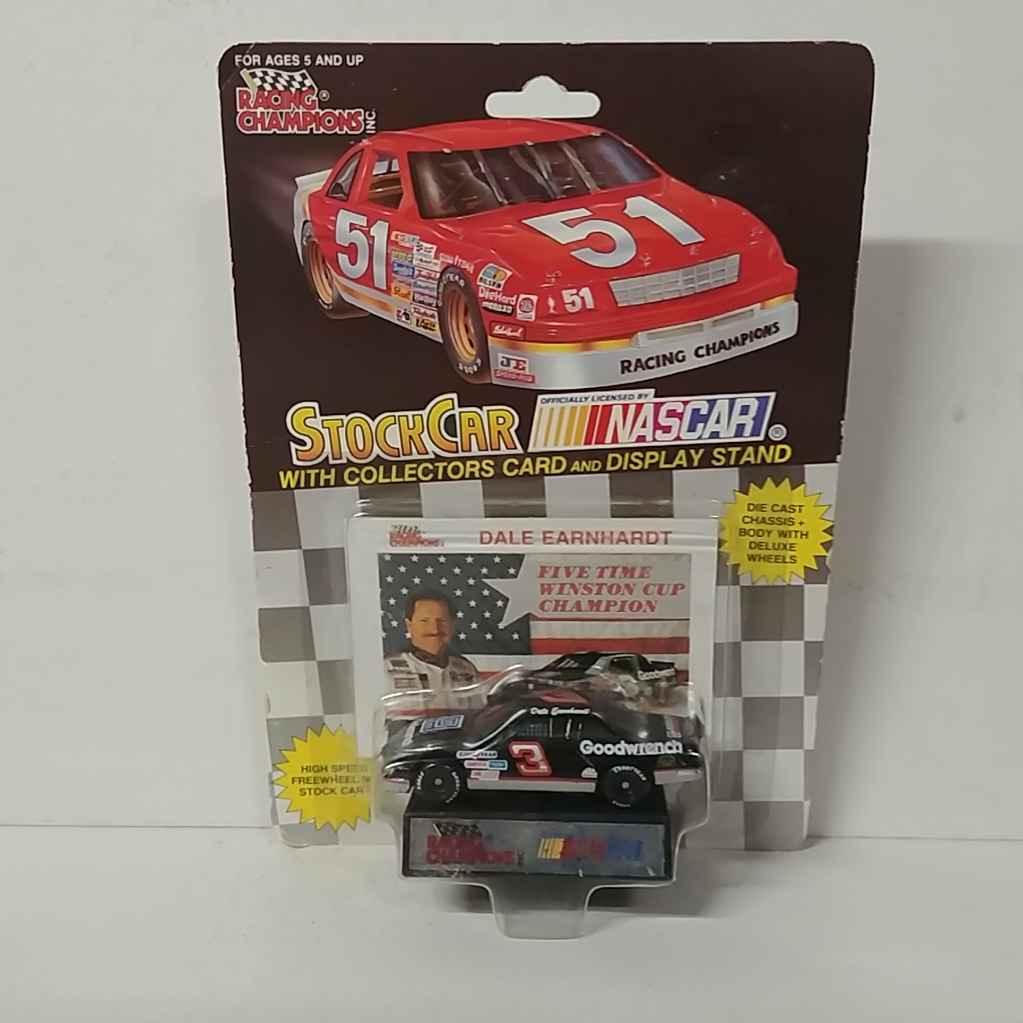 1992 Dale Earnhardt 1/64th Goodwrench "Five Time Champion" car