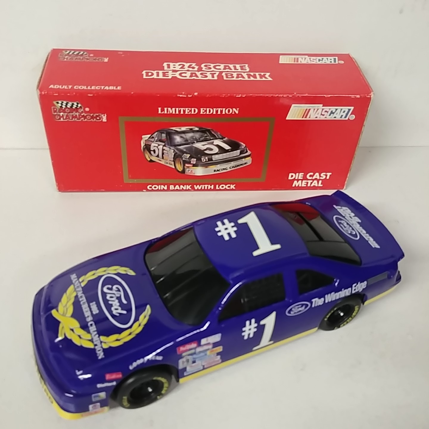 1992 Ford 1/24th Manufactures Champion b/w bank