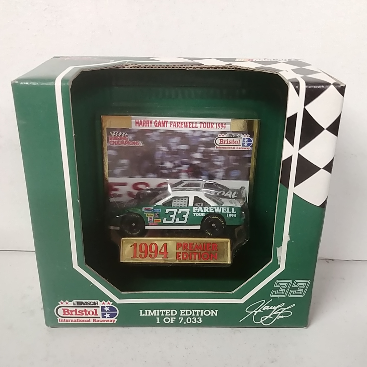 1994 Harry Gant 1/64th Racing Champions "Farewell Tour" Bristol car