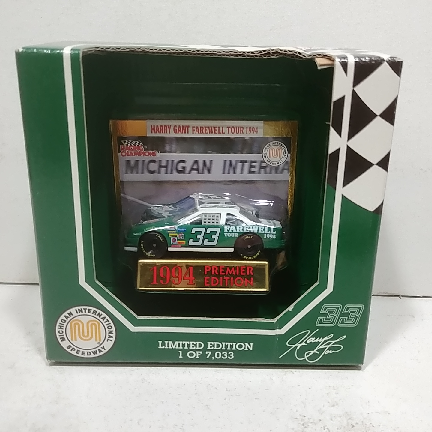 1994 Harry Gant 1/64th Racing Champions "Farewell Tour" Michigan car