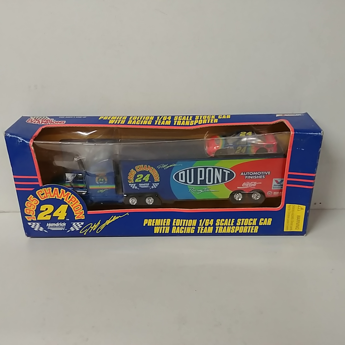 1995 Jeff Gordon 1/64th Dupont "Winston Cup Champion" hauler with  car