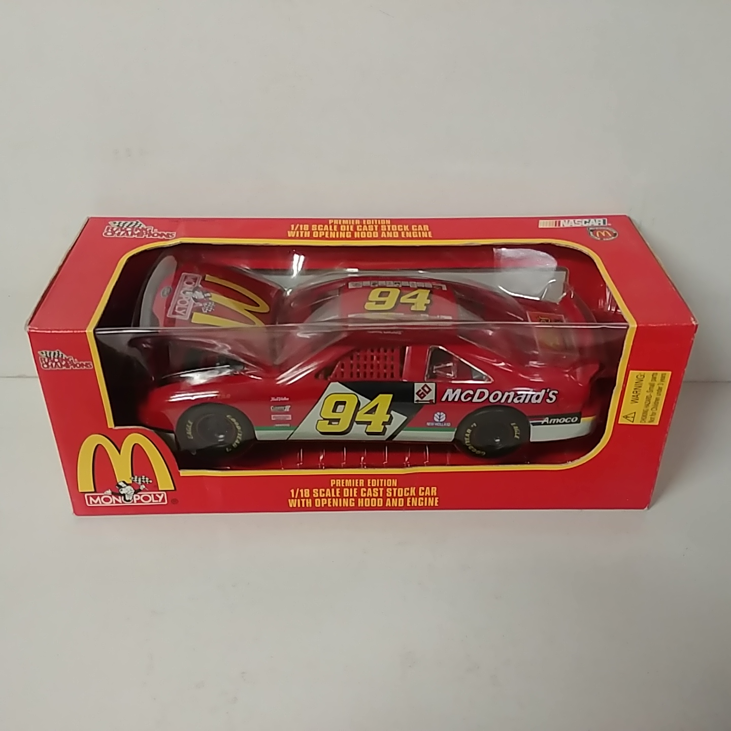 1996 Bill Elliott 1/18th McDonald's "Monopoly" car