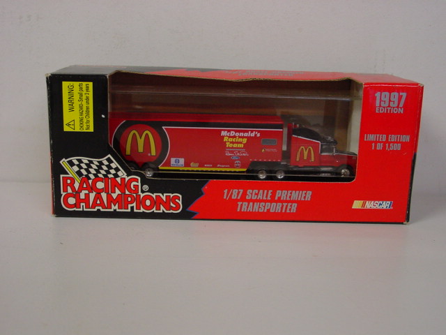 1997 Bill Elliott 1/87th McDonalds Racing Team Transporter