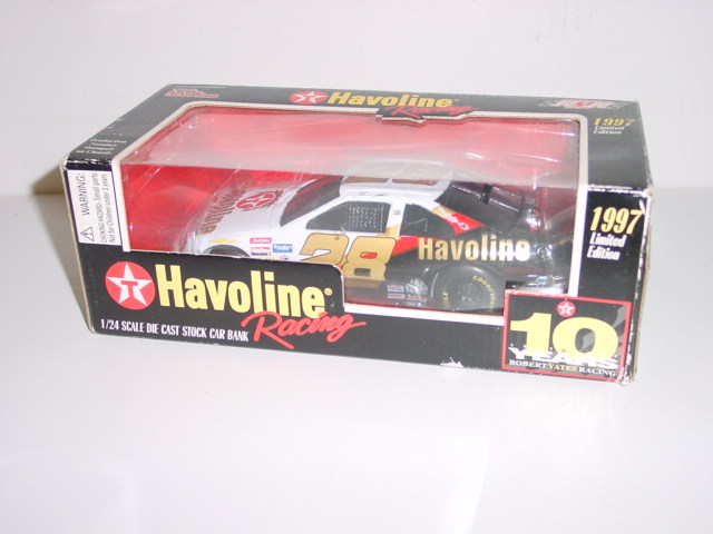 1997 Ernie Irvan 1/24th Texaco/Havoline "10th Anniversary Robert Yates Racing" b/w bank