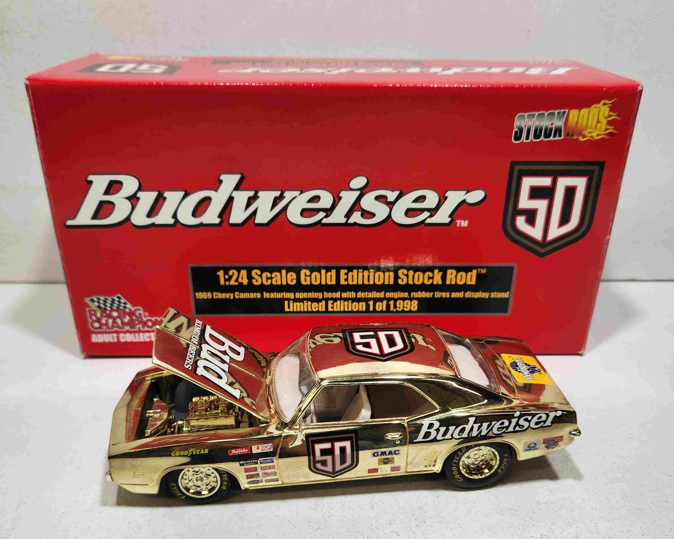 1969 Ricky Craven 1/24th Budweiser "Gold Stock Rod" Camaro