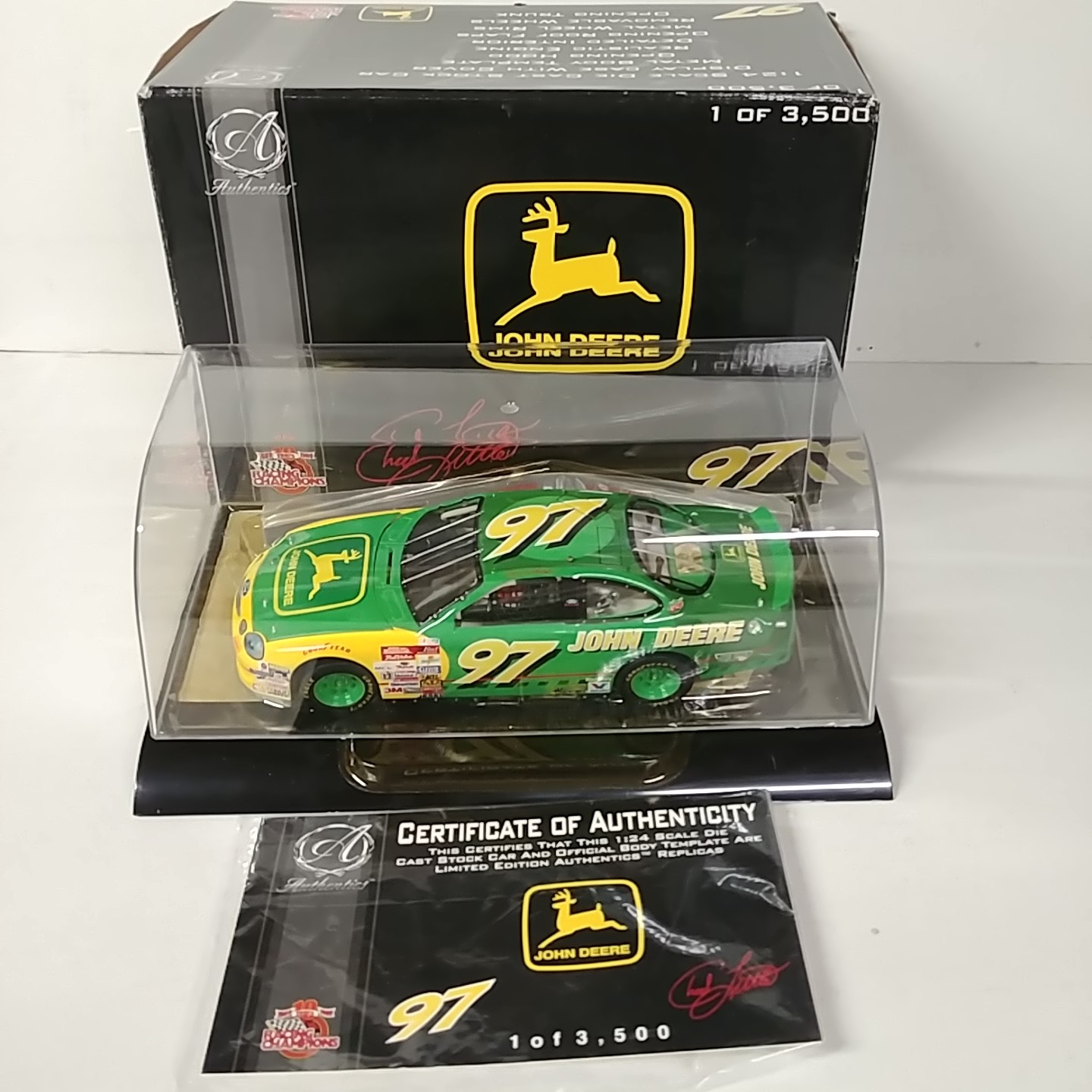 1998 Chad Little 1/24th John Deere Authentics c/w car