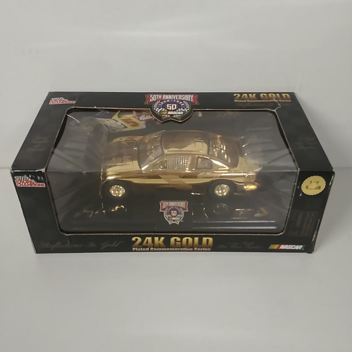 1998 Terry Labonte 1/24th Kelloggs "24k Gold" c/w car