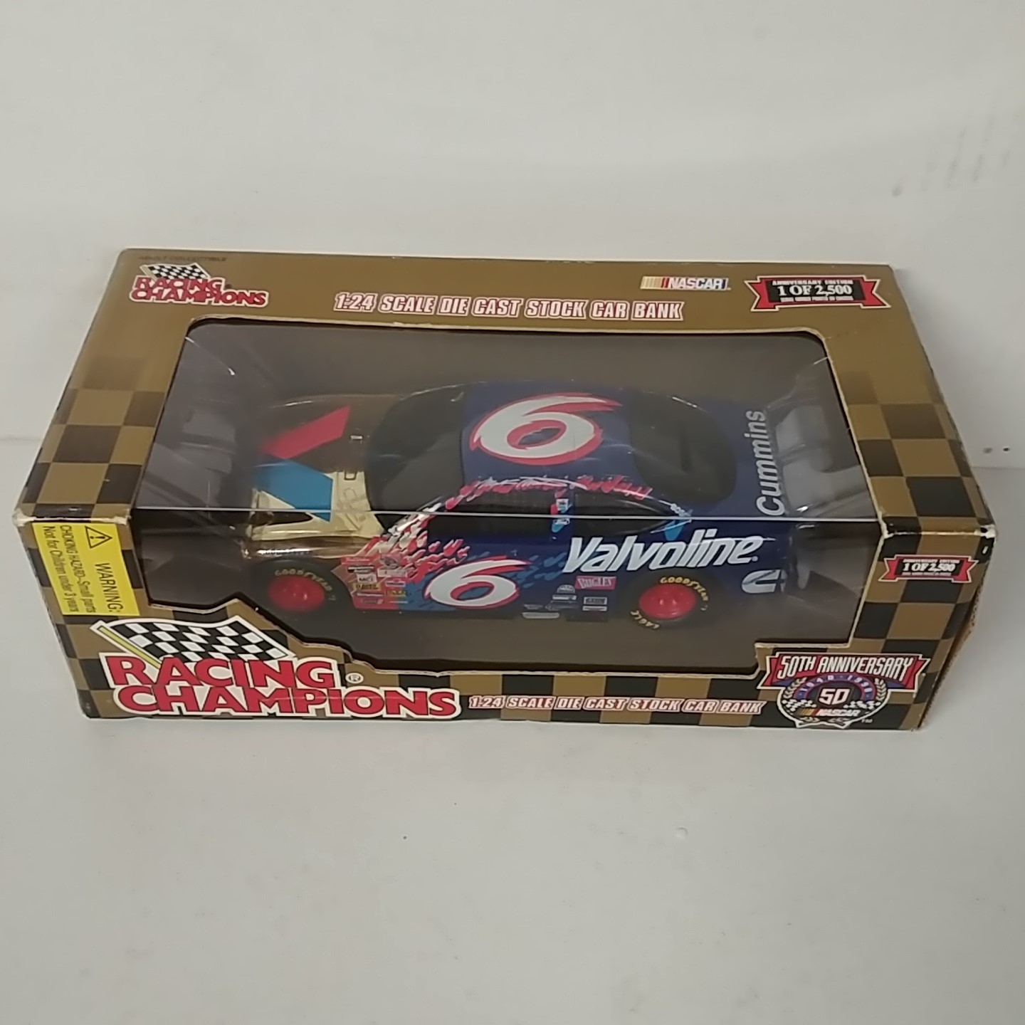 1998 Mark Martin 1/24th Valvoline Gold b/w/b car