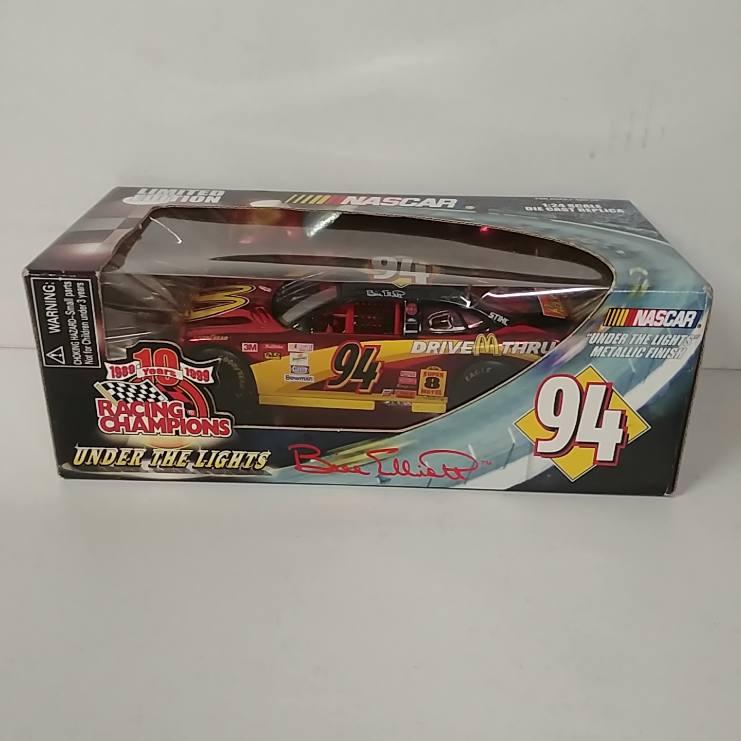 1999 Bill Elliott 1/24th McDonald's "Under The Lights" car