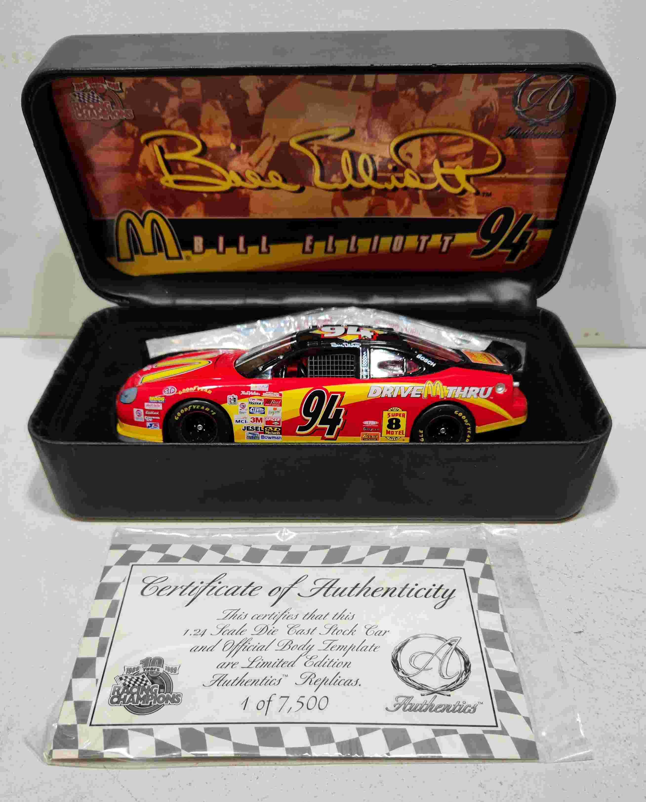 1999 Bill Elliott 1/24th McDonald's Taurus