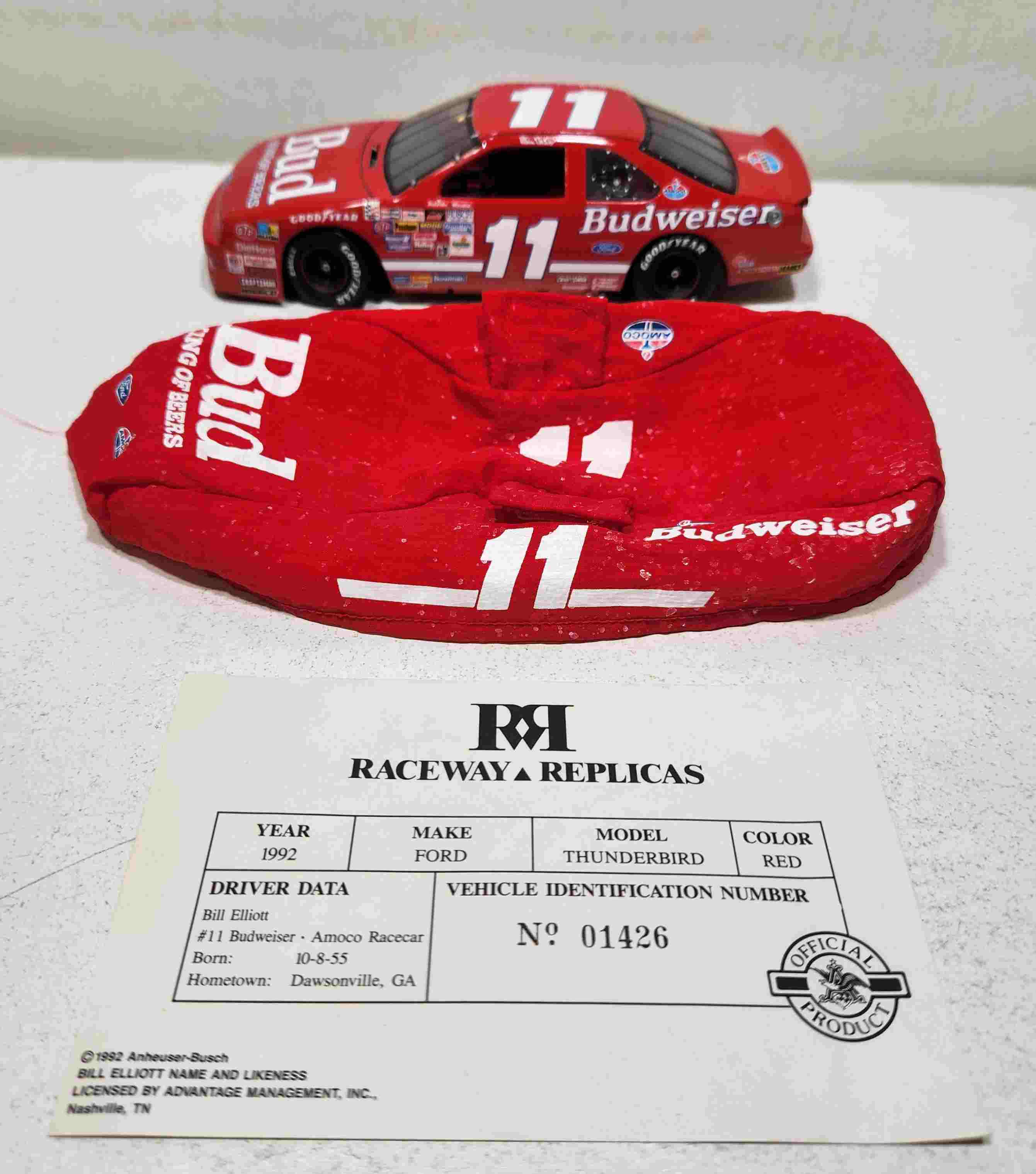 1992 Bill Elliott 1/24th Budweiser Thunderbird
