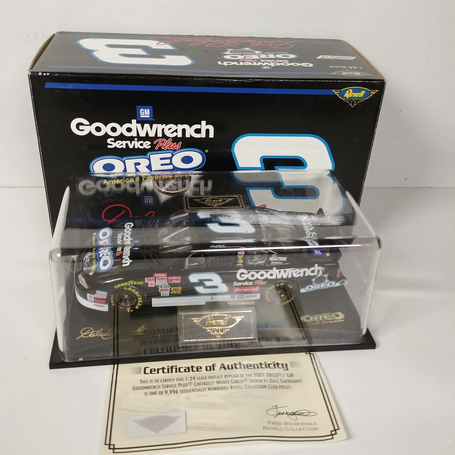 2001 Dale Earnhardt 1/24th GM Goodwrench "Oreo""Budweiser Shootout" Monte Carlo