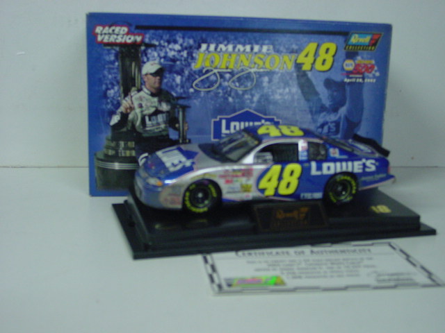 2002 Jimmie Johnson 1/24th Lowe's "California Win""1st Win" c/w car