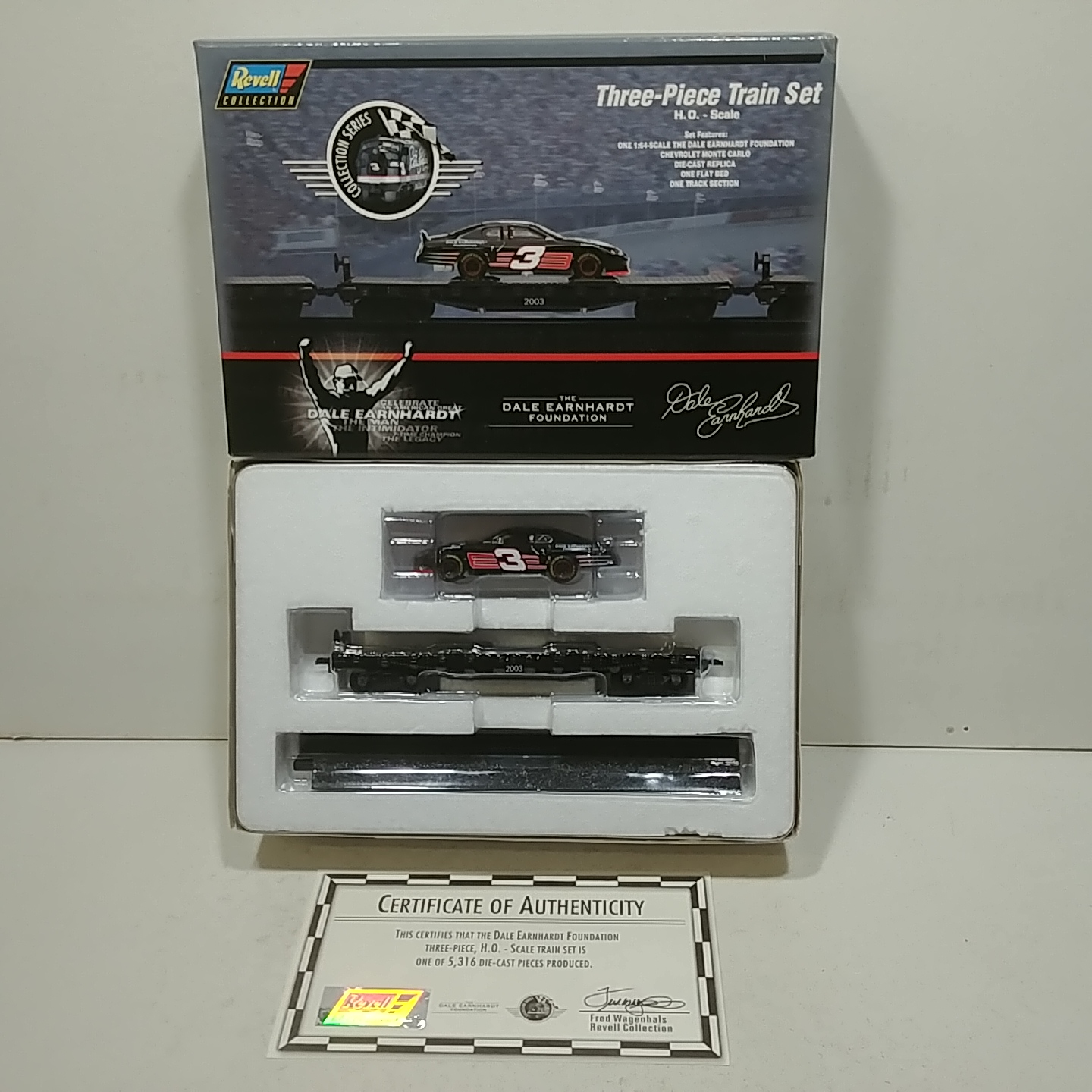 2003 Dale Earnhardt 1/64th Foundation flat car with Monte Carlo add on