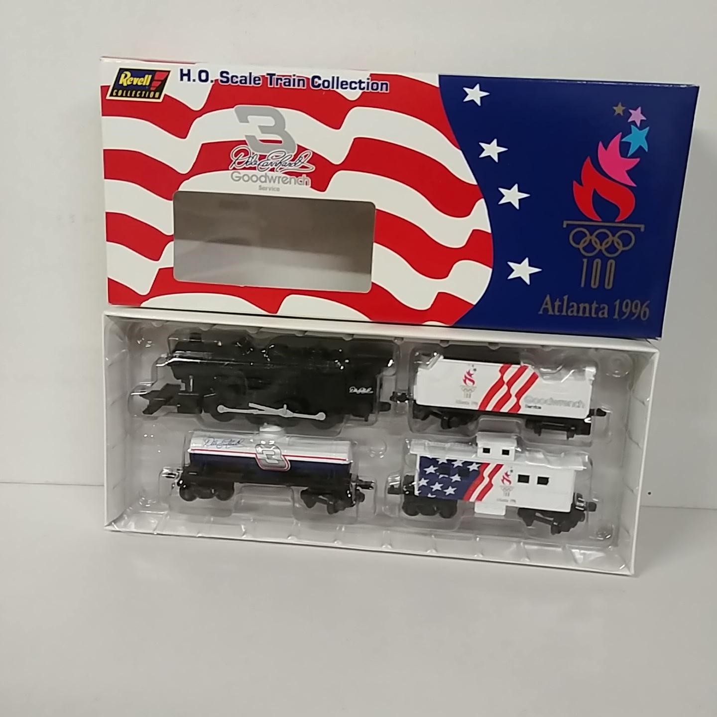 1996 Dale Earnhardt 1/64th Goodwrench "Olympics" Revell 4 piece train set