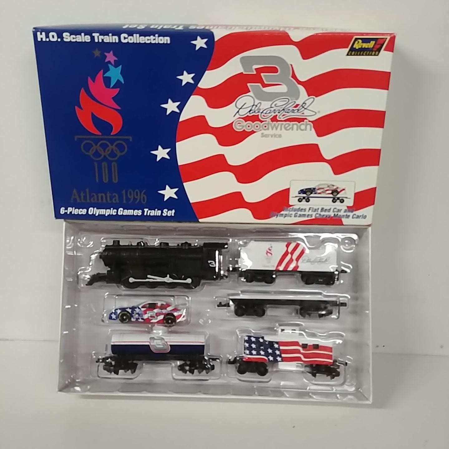 1996 Dale Earnhardt 1/64th Goodwrench "Olympics" Revell 6 piece train set