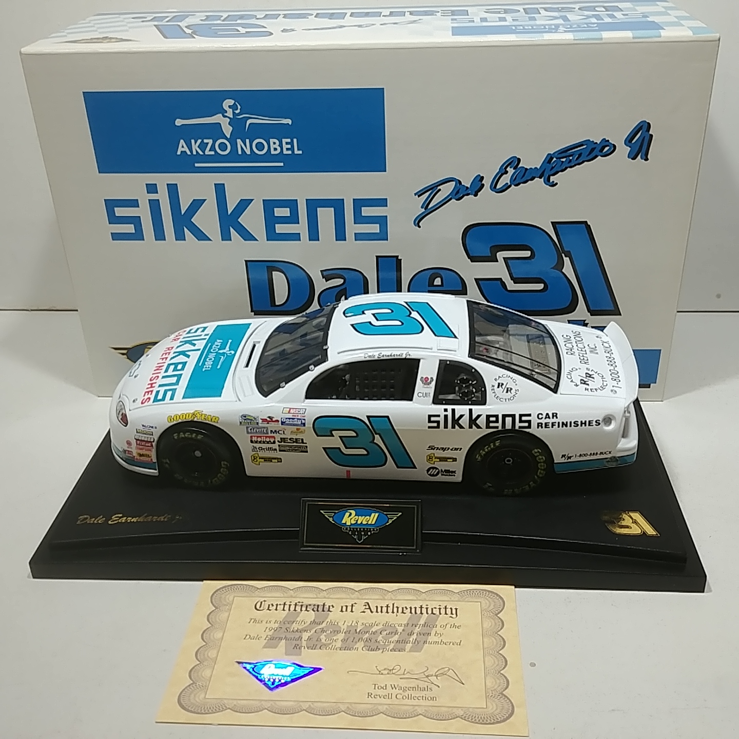 1997 Dale Earnhardt Jr 1/18 Sikkens "White""Busch Series" Monte Carlo