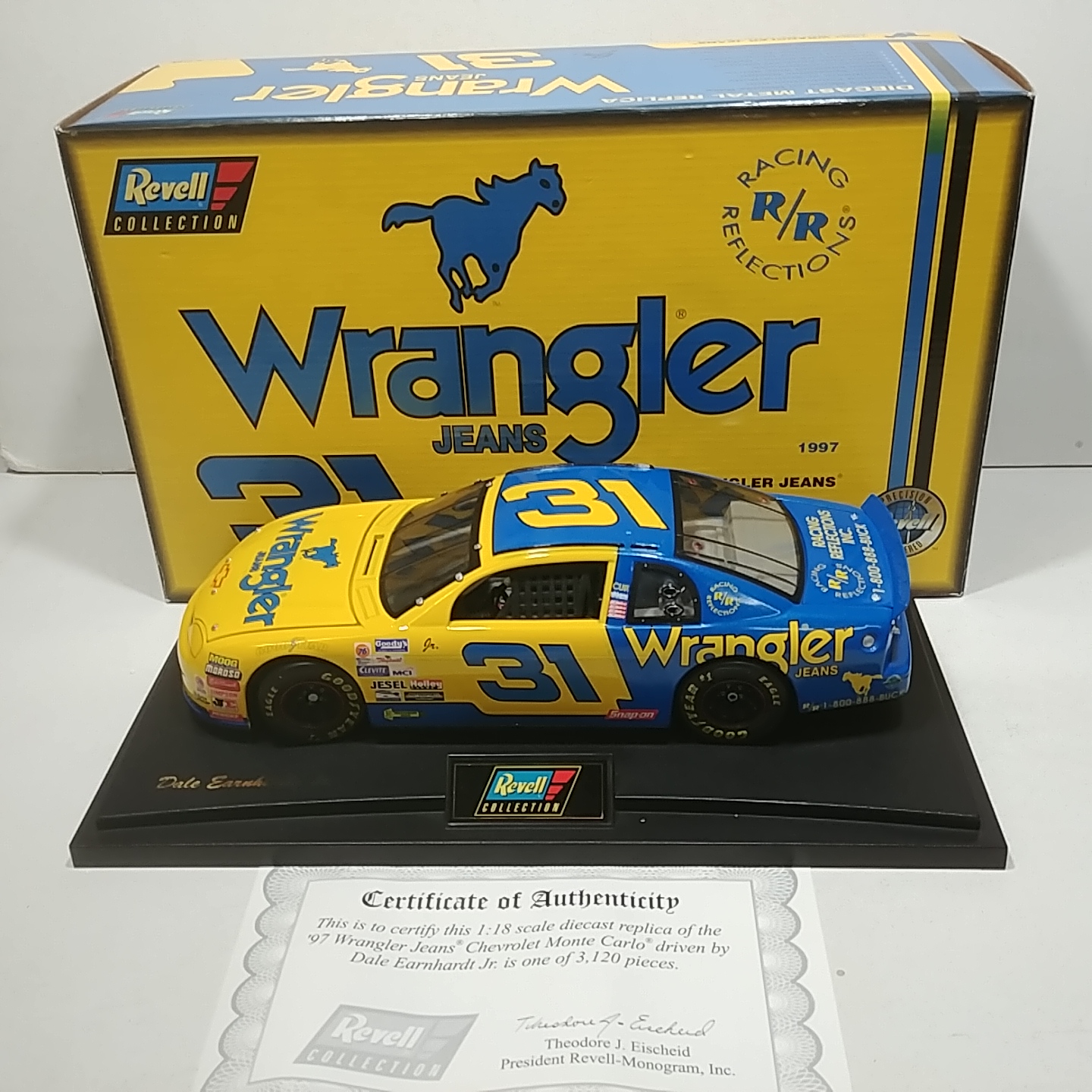 1997 Dale Earnhardt Jr 1/18th Wrangler "Busch Series" Monte Carlo