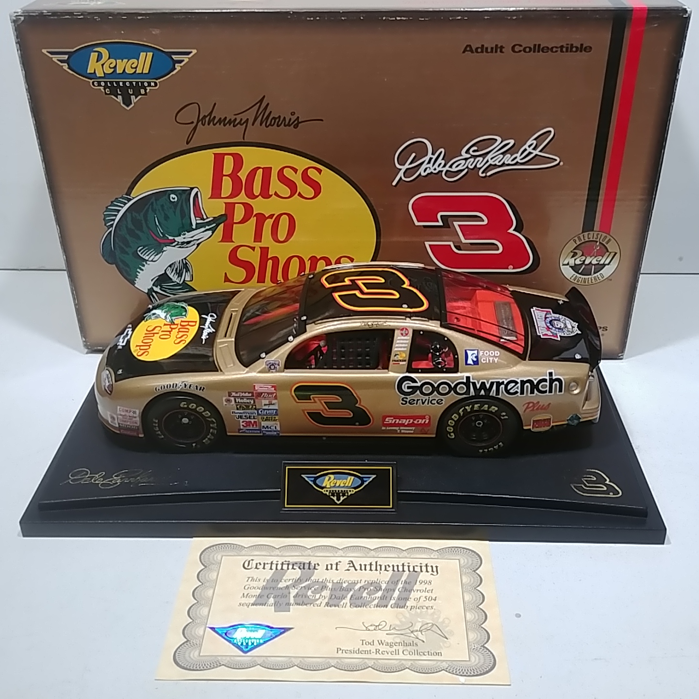 1998 Dale Earnhardt 1/18th Goodwrench "Bass Pro Shops" Monte Carlo