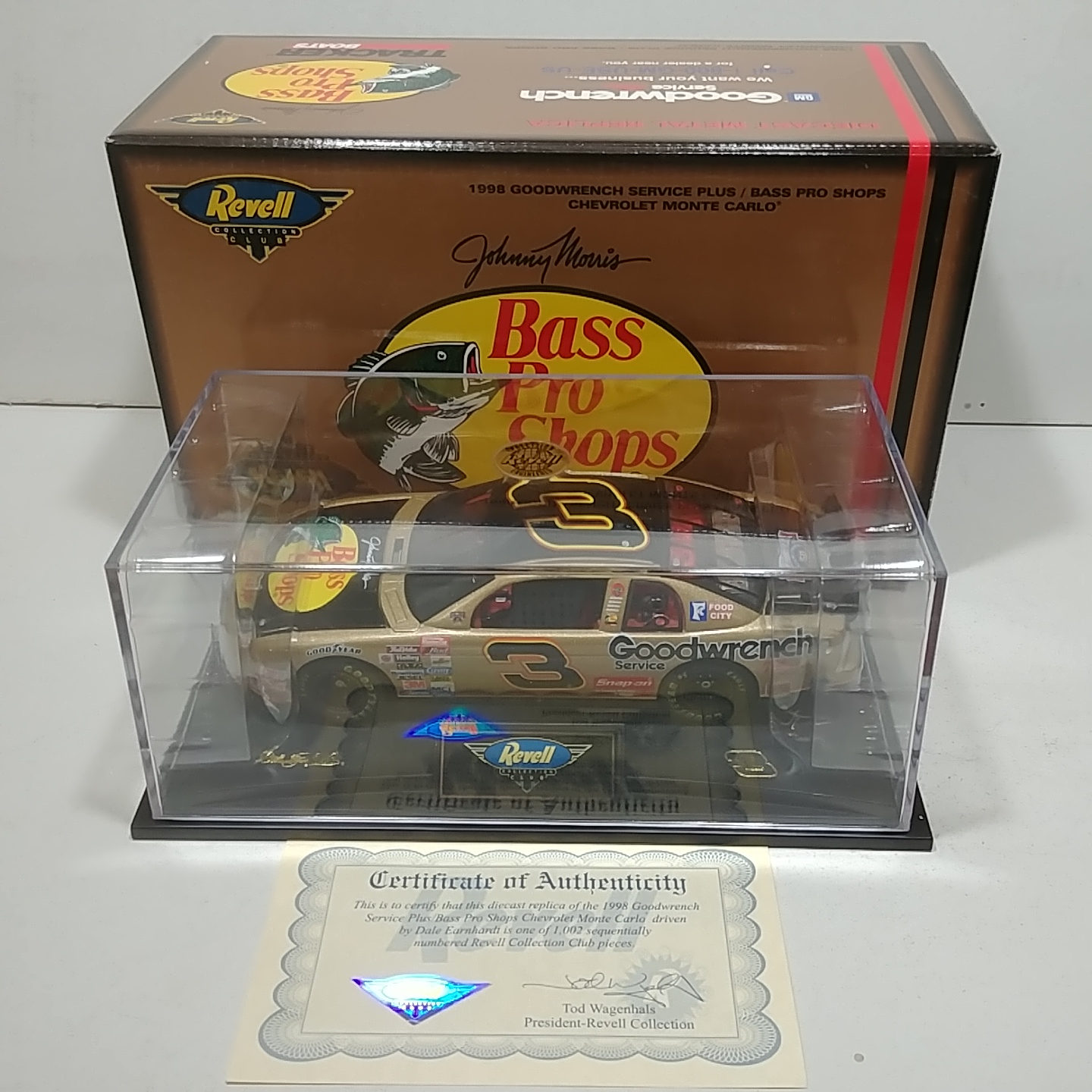 1998 Dale Earnhardt 1/24th GM Goodwrench "Bass Pro Shops" Monte Carlo