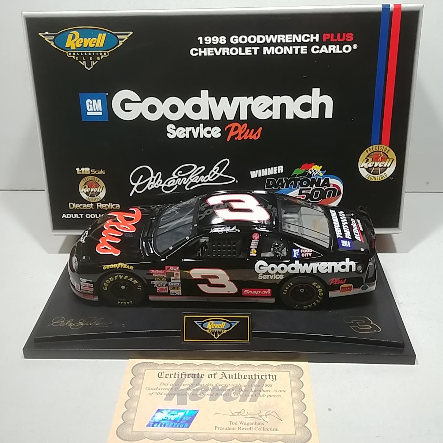 1998 Dale Earnhardt 1/18th Goodwrench "Plus" Monte Carlo