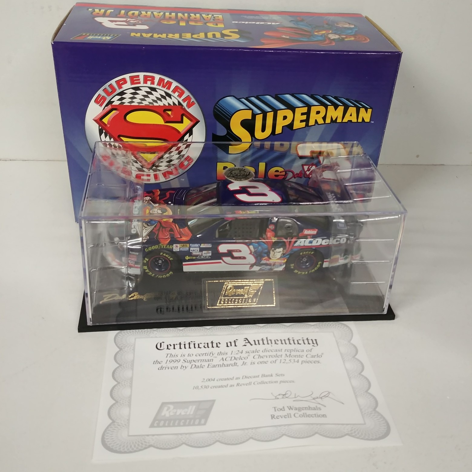 1999 Dale Earnhardt Jr 1/24th AC Delco "Superman""Busch Series" c/w car