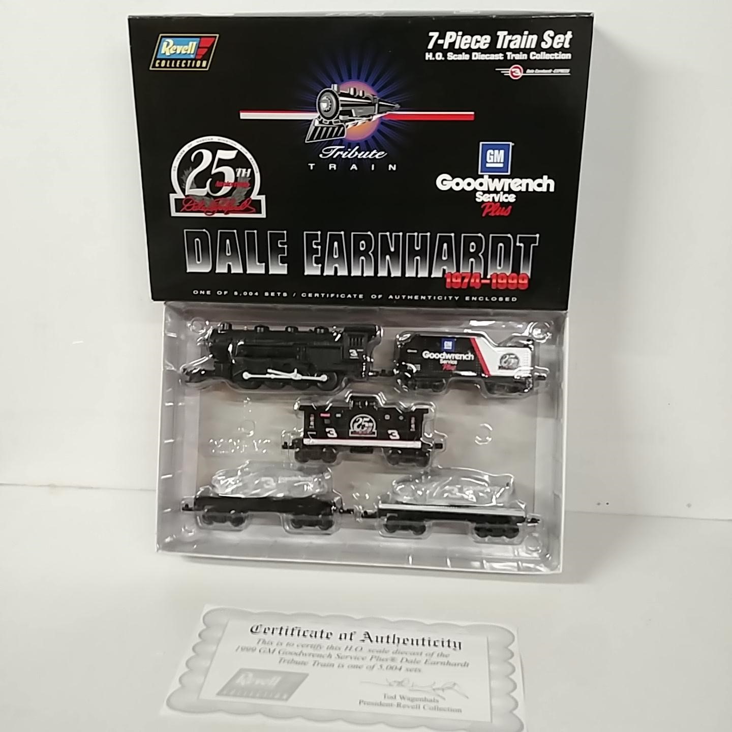 1999 Dale Earnhardt 1/64th Goodwrench "25th Annivesary" train set