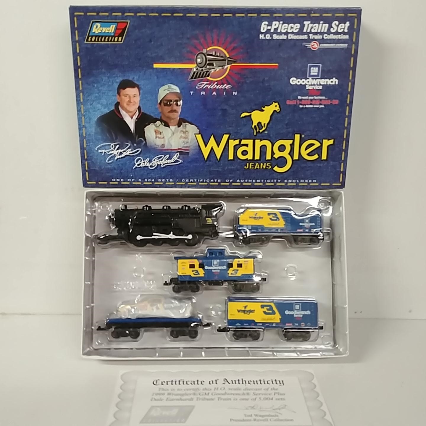1999 Dale Earnhardt 1/64th Goodwrench "Wrangler" train set