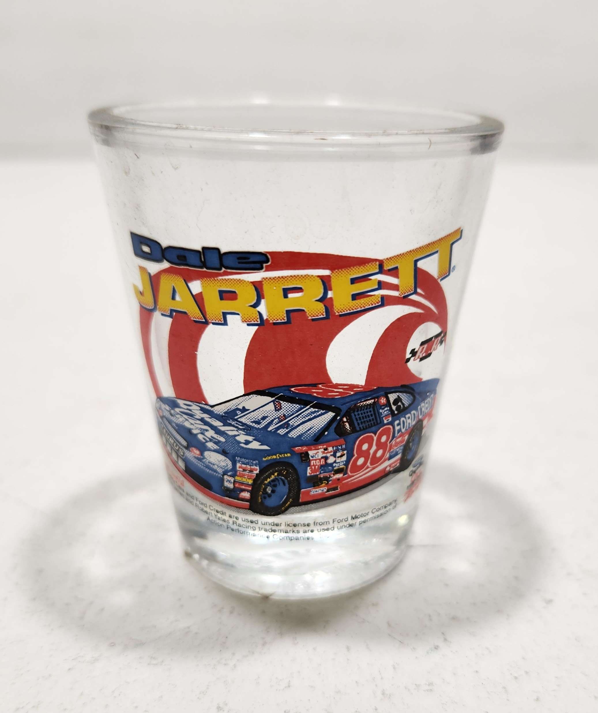 1998 Dale Jarrett Quality Care shot glass